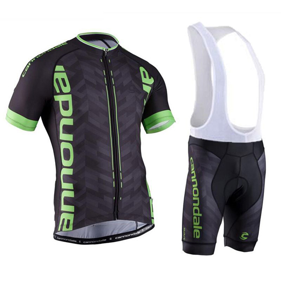 2016 Maillot Cannondale Tirantes Mangas Cortas verde Y Negro